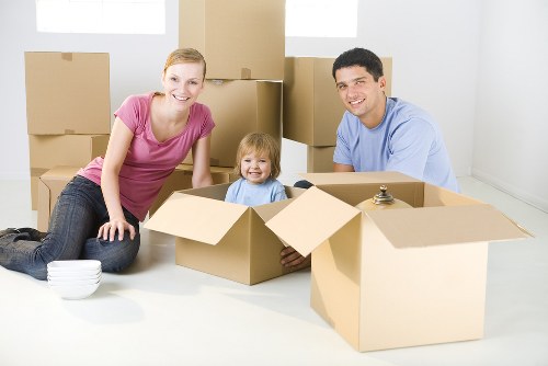 Removal team planning a flat move in East Finchley