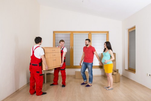 Fragile items prepared for East Finchley removals