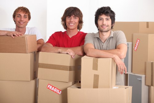 Prepared moving supplies for a removal van in Eastfinchley