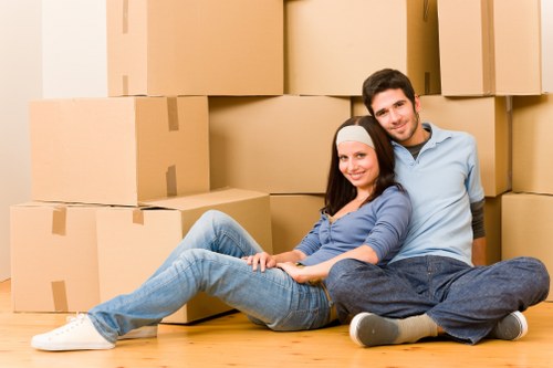 Packing and loading service for a house move in East Finchley