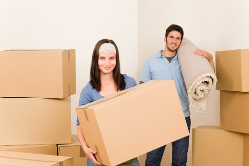 Organised moving boxes ready for packing in Eastfinchley