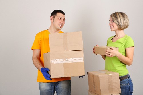Packed moving van ready for a small relocation in East Finchley