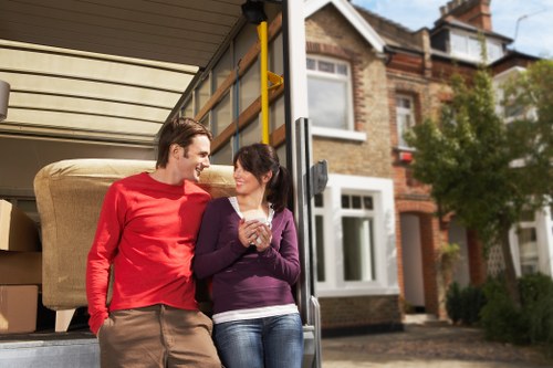 Recyclable waste separated during an East Finchley house move