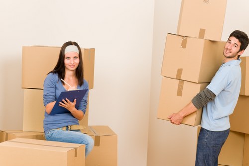 Office relocation process as part of East Finchley removals